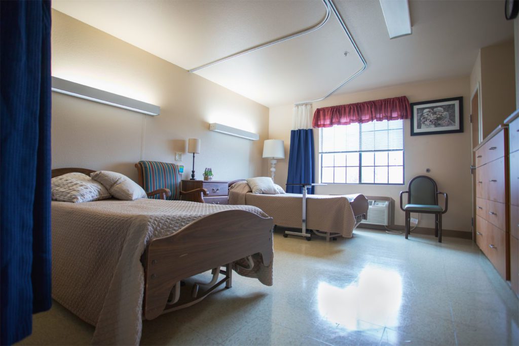 A long term care, short term care, respite care, memory care resident's room