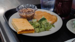 A meal provided by a skilled nursing facility