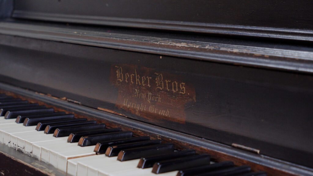 A piano available to respite care patients